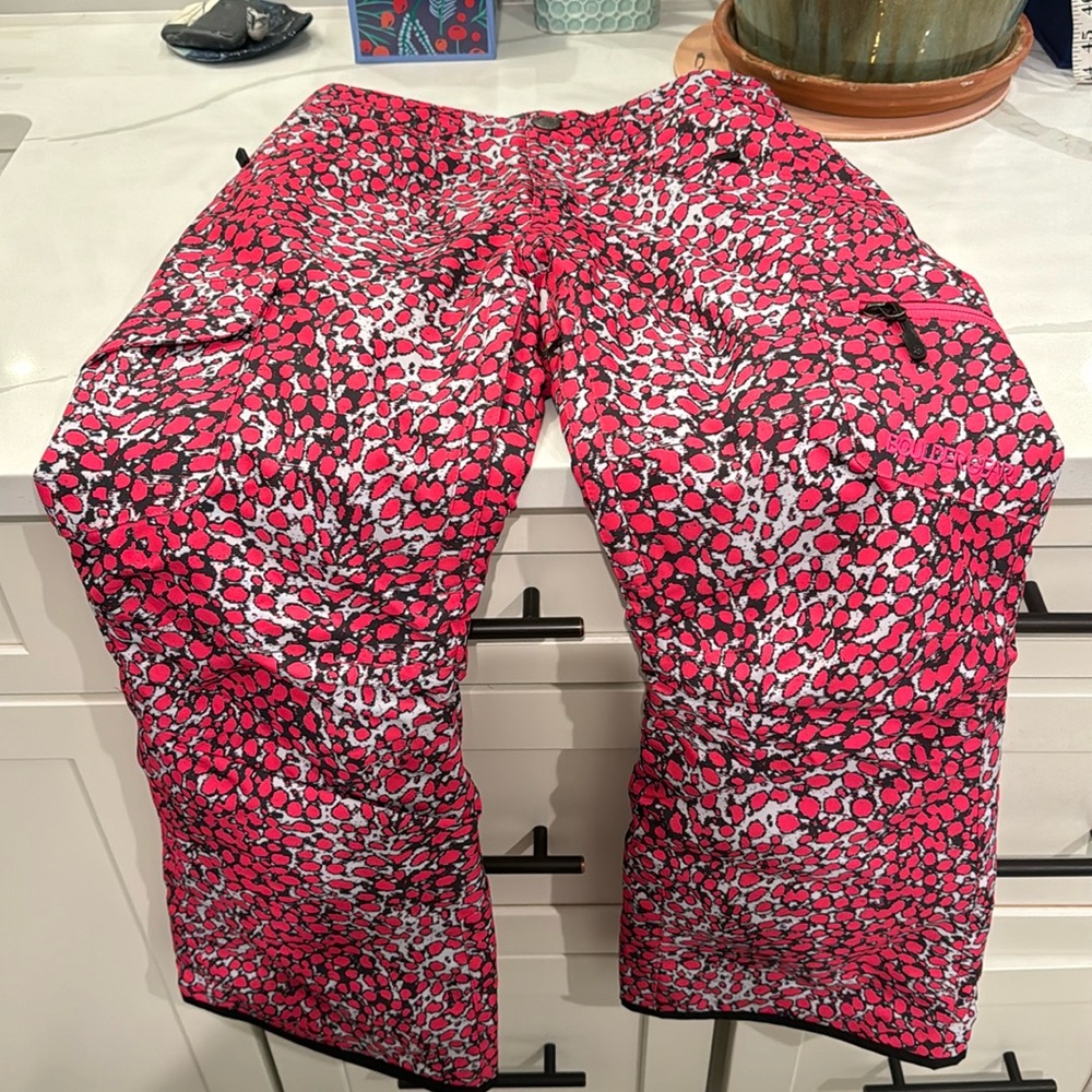Boulder Gear Snow Pants - size M for girls.  Cheetah pink!